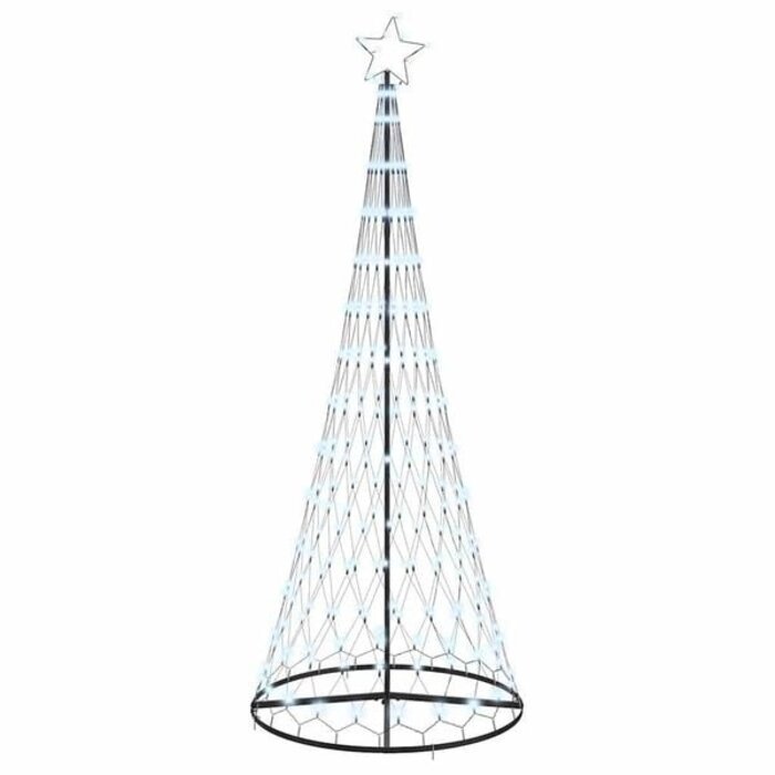 LED Weihnachtsbaum mit 290 kaltweißen LEDs, 100x100x250cm, Metall - Outlet