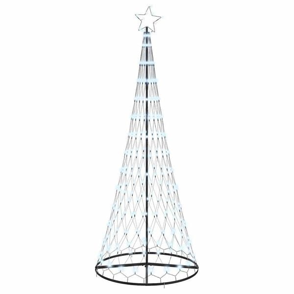 LED Weihnachtsbaum mit 290 kaltweißen LEDs, 100x100x250cm, Metall - Outlet