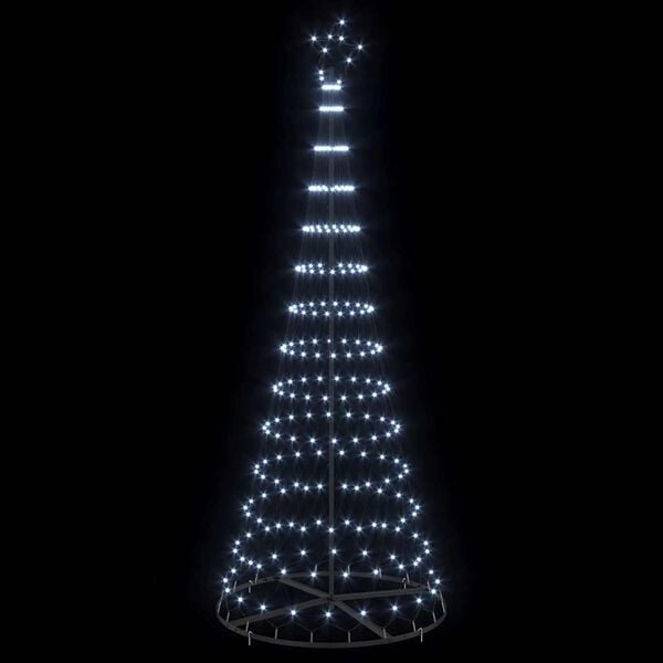 LED Weihnachtsbaum mit 290 kaltweißen LEDs, 100x100x250cm, Metall - Outlet