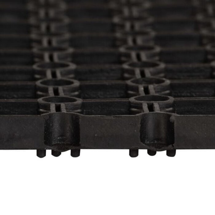 Gummimatte 22 mm 100x200 cm Schwarz - Bis zu 35% Outlet Rabatt