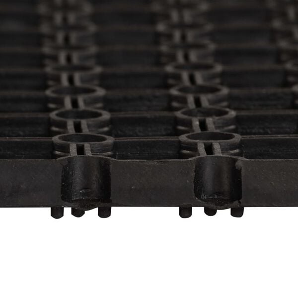 Gummimatte 22 mm 100x200 cm Schwarz - Bis zu 35% Outlet Rabatt