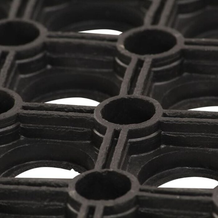 Gummimatte 22 mm 100x200 cm Schwarz - Bis zu 35% Outlet Rabatt