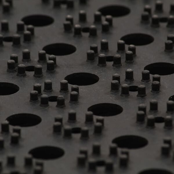 Gummimatte 22 mm 100x200 cm Schwarz - Bis zu 35% Outlet Rabatt