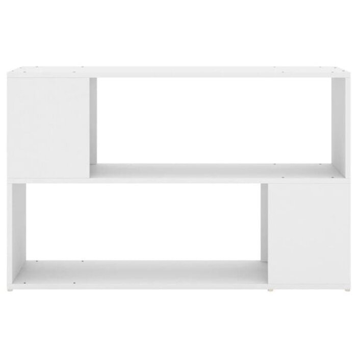 vidaXL Bücherregal 100x24x63 cm Holzwerkstoff Weiß