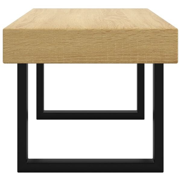 Couchtisch Hellbraun & Schwarz, MDF/Eisen - Bis zu 35% Rabatt sichern!