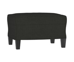 Fußhocker 60x50x41 cm Stoff Schwarz - Outlet-Ware
