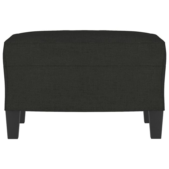 Fußhocker 60x50x41 cm Stoff Schwarz - Outlet-Ware