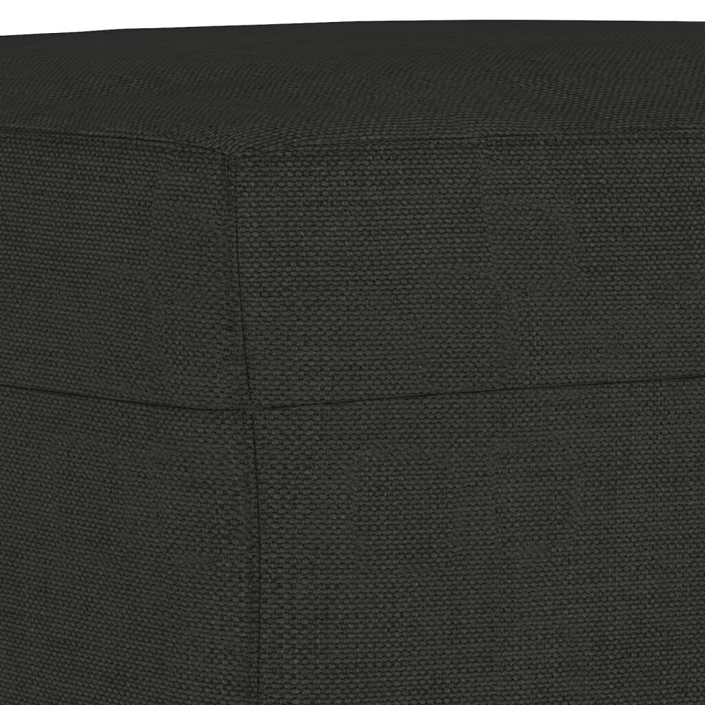 Fußhocker 60x50x41 cm Schwarz Stoff - Jetzt bis zu 35% reduziert!