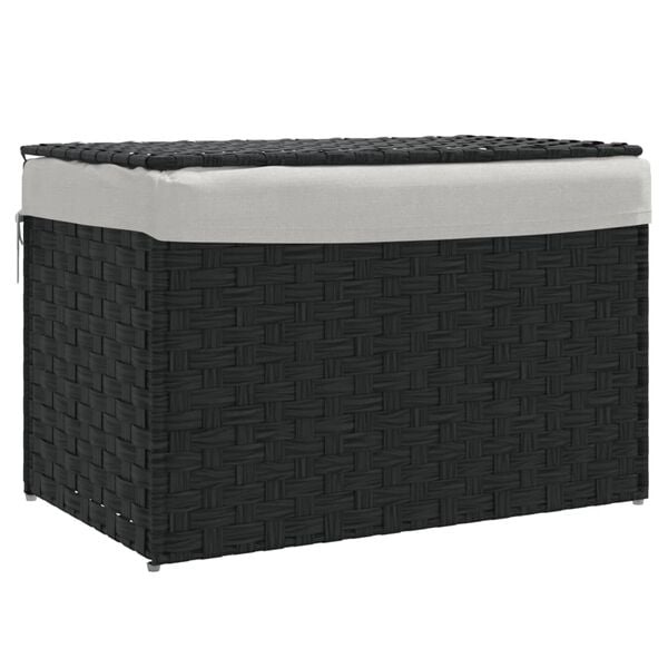 Stilvoller Polyrattan Wäschekorb Schwarz - Jetzt bis zu 35% reduziert!