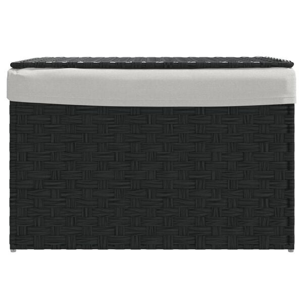 Stilvoller Polyrattan Wäschekorb Schwarz - Jetzt bis zu 35% reduziert!