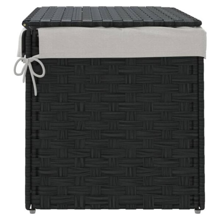 Stilvoller Polyrattan Wäschekorb Schwarz - Jetzt bis zu 35% reduziert!
