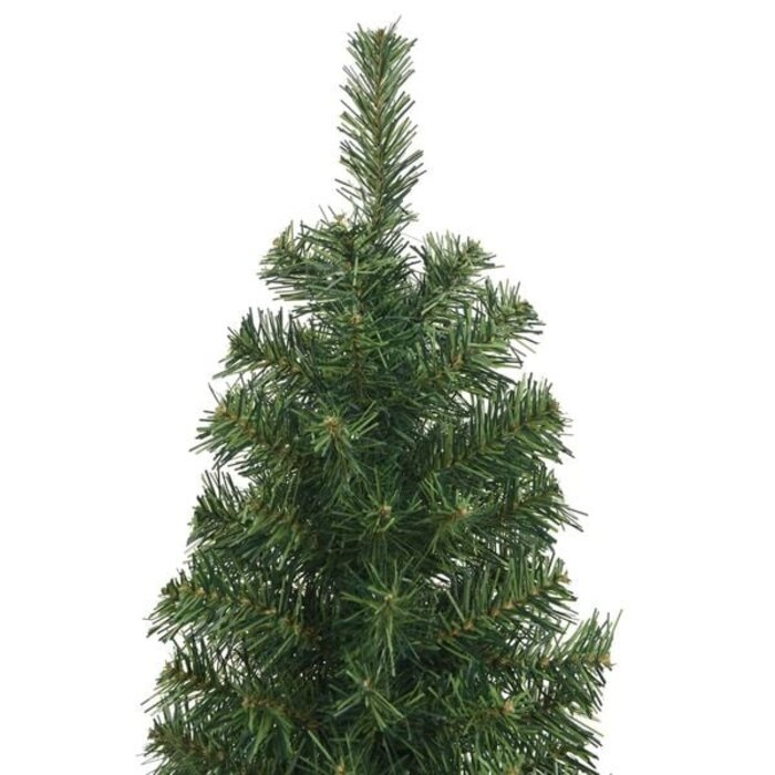 Schmale künstliche Weihnachtsbaum mit Ständer 180 cm PVC Grün