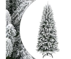 Künstlicher Weihnachtsbaum mit Schnee, 150 cm, PVC & PE, Weiß/Grün – Outlet