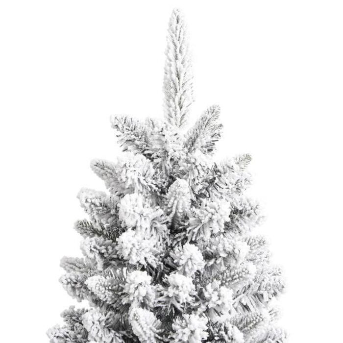 Künstlicher Weihnachtsbaum mit Schnee, 150 cm, PVC & PE, Weiß/Grün – Outlet