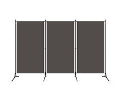 3-teiliger Raumteiler Anthrazit 260x180 cm - Bis zu 35% günstiger!