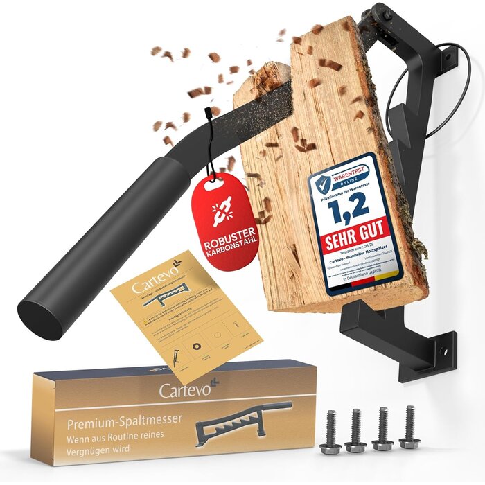 Manueller Holzspalter Schwarz - Wandmontage & tragbar - Bis zu 35% Rabatt!