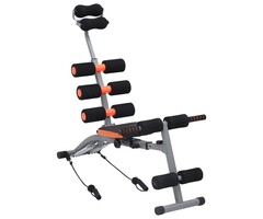 Vielseitiger L-Bauchtrainer Schwarz/Orange - Jetzt bis zu 35% sparen!