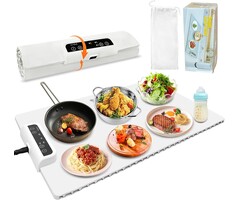 Faltbare elektrische Warmhalteplatte mit Timer - jetzt bis zu 35% Rabatt!
