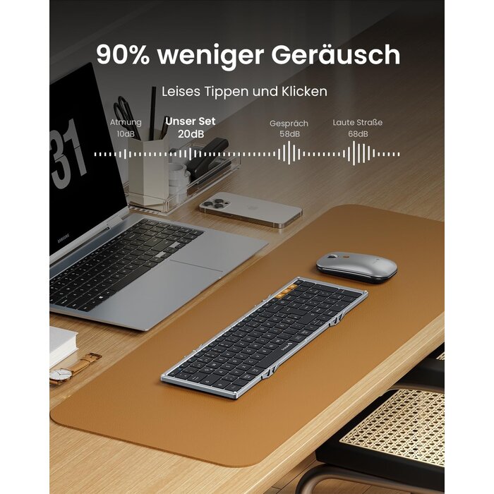 Flexibles QWERTZ Tastatur-Maus-Set mit Numpad - Bis zu 35% Outlet-Rabatt