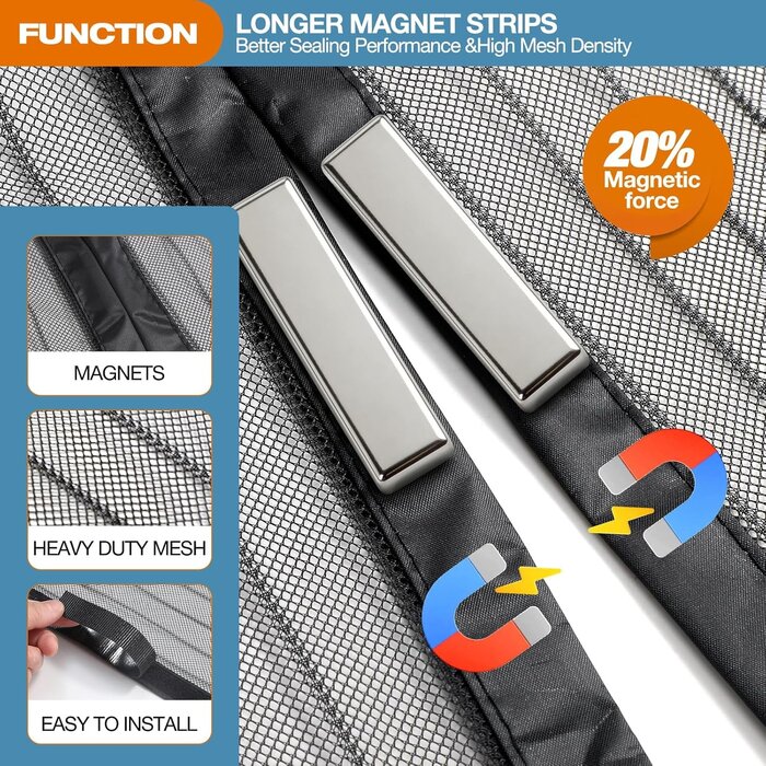 Magnetischer Insektenschutz-Türvorhang 90x200 cm - Bis zu 35.0% Rabatt!