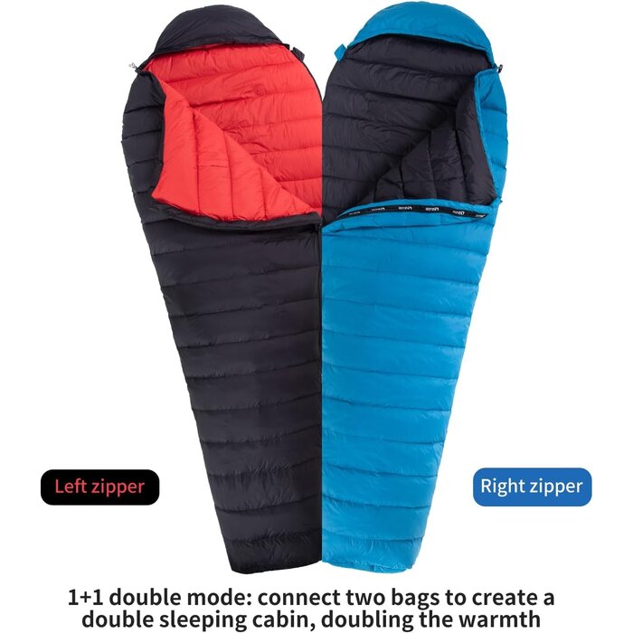 Daunenschlafsack 4-Jahreszeiten, leicht & kompakt - bis zu 35% Rabatt!