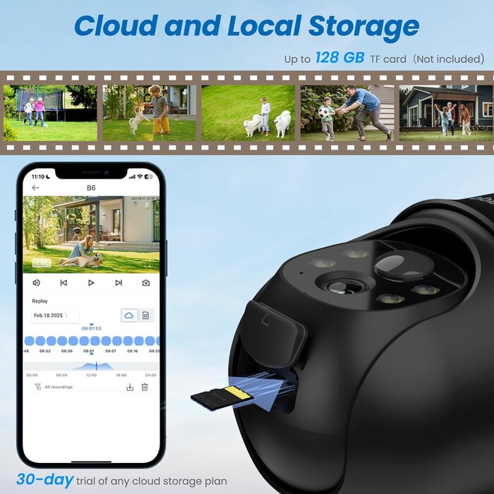 2K WLAN-Kamera mit Solar & 360° Schwenk/Neige - Jetzt bis zu 35% günstiger!