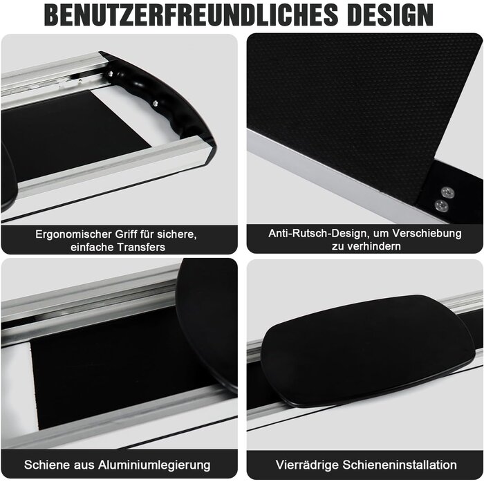 Rutschfestes Transferbrett für sichere Umsetzung - Jetzt bis zu 35% reduziert!