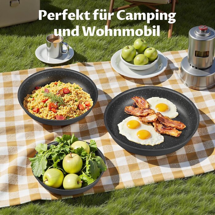 4-teiliges Antihaft-Pfannenset mit abnehmbarem Griff - jetzt bis zu 35% reduziert!