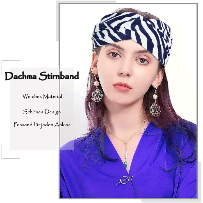 6er-Set Damen Sport-Stirnbänder Baumwoll-Mix - Bis zu 35% günstiger!