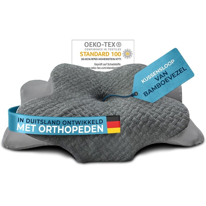 Ergonomisches Memory-Schaum Kissen mit Bambusbezug - Bis zu 35% Outlet-Rabatt!