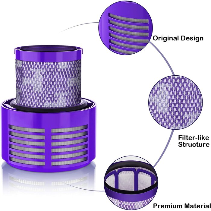 HEPA Ersatzfilter Set für V10/SV12 Staubsauger - Bis zu 35% reduziert