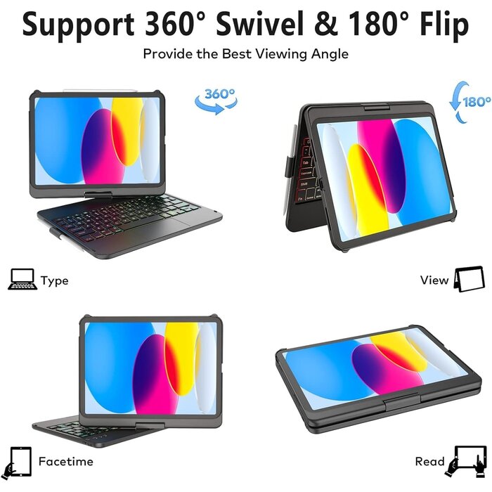 Tastaturhülle für iPad 10. Gen. (10,9 Zoll) - Bis zu 35% günstiger!