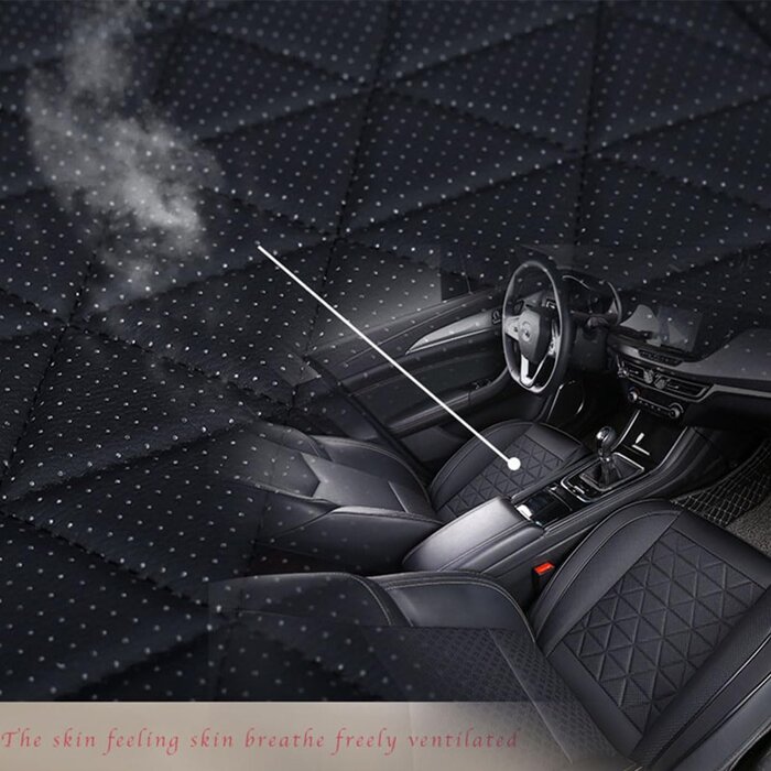 Wasserfeste PU-Leder Autositzbezüge (2er-Set) - Jetzt bis zu 35% sparen!