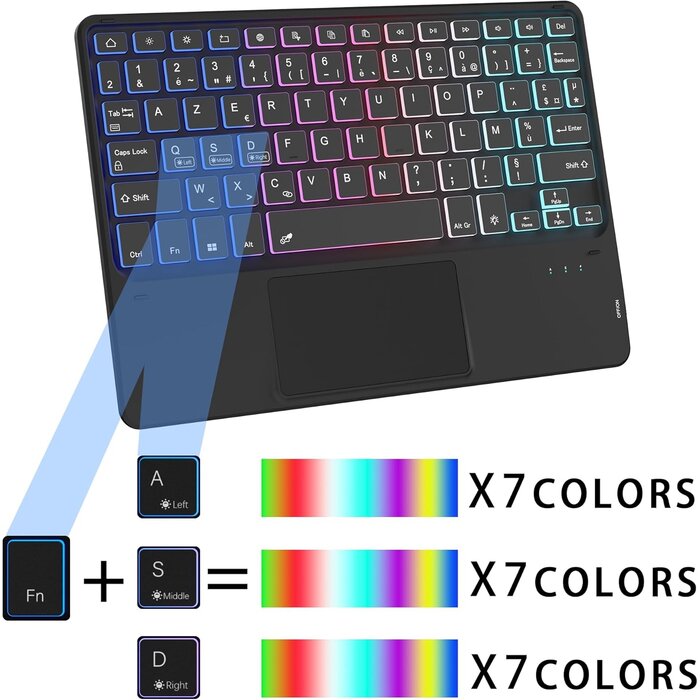 Beleuchtete Tastaturhülle mit Trackpad für Tab M11 (11 Zoll) - Jetzt bis zu 35% sparen!