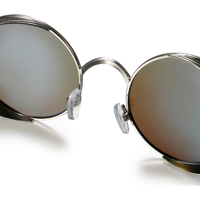 Retro Sonnenbrille Blau, polarisiert & verspiegelt - bis zu 35% Rabatt sichern!