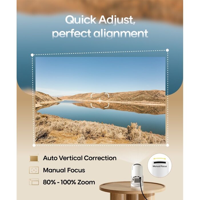 Mini Smart Beamer 4K/WLAN 6 - bis zu 35% günstiger für Heimkino & Outdoor!