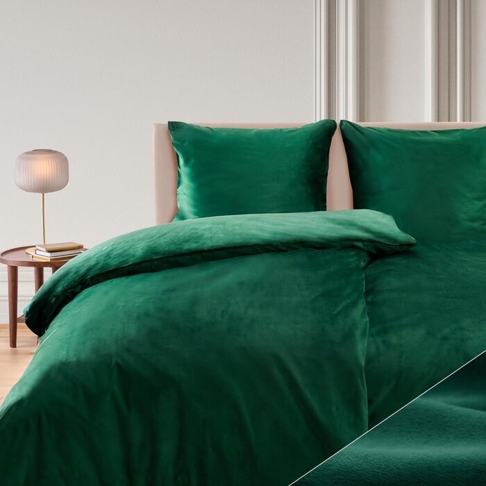 Bettwäsche-Set Microfaser Nicki-Stil, Kaschmir-Gefühl - bis zu 35% sparen!