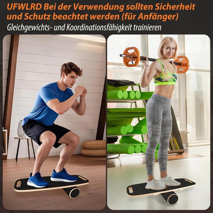 Holz Balancierbrett für Erwachsene - Indoor/Outdoor Surf-Board - bis zu 35% Rabatt