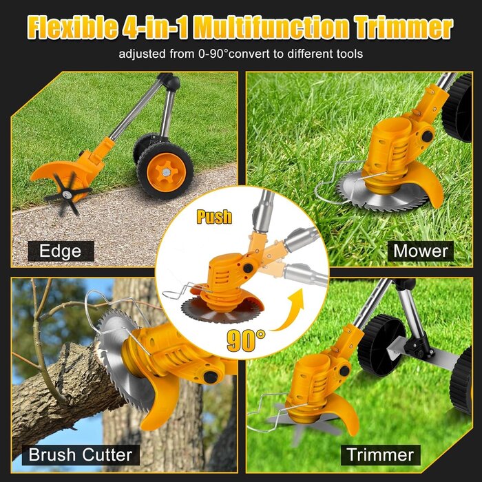 3-in-1 Akku-Rasentrimmer für 18V Akkus - Jetzt bis zu 35% günstiger!