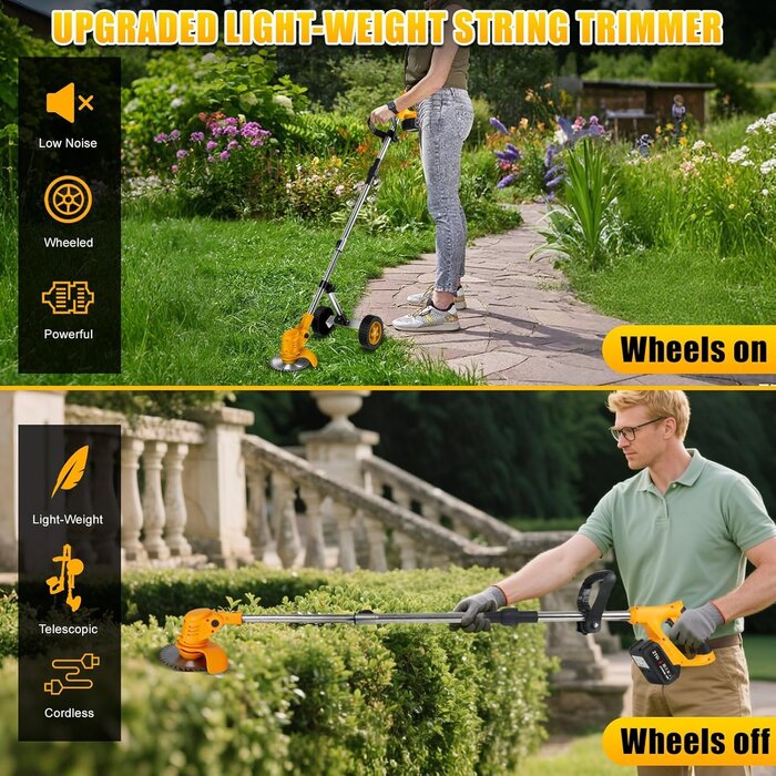 3-in-1 Akku-Rasentrimmer für 18V Akkus - Jetzt bis zu 35% günstiger!