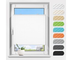 Plissee Faltrollo Klemmfix, 70x130cm Weiß - bis zu 35% reduziert!