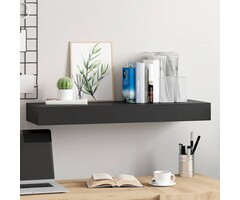 Schwebendes Wandregal mit Schublade, Schwarz - Bis zu 35% sparen!