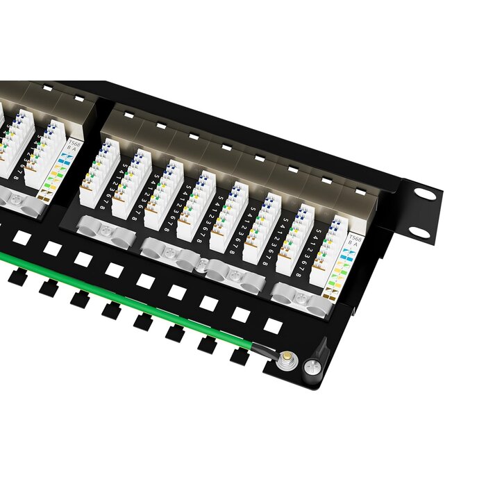 CAT 7 Patchpanel 24 Port, 19 Zoll Rack - Top-Deal: Bis zu 35% sparen!