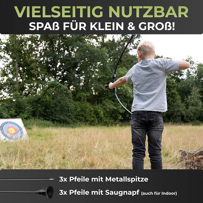 Kinder Pfeil & Bogen Set für Anfänger (8-15 Jahre) | Jetzt bis zu 35% günstiger!