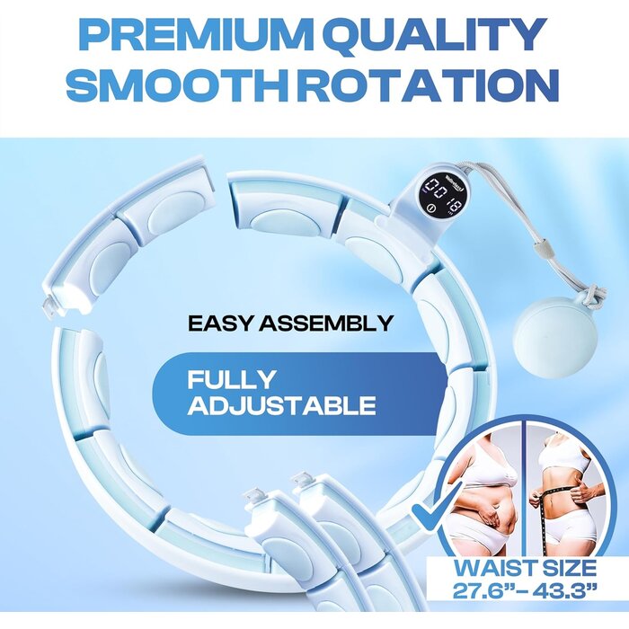 Smarter Hula Hoop mit Gewicht (70-110 cm) - Jetzt bis zu 35% günstiger!