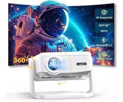 Clever sparen: Mini Beamer Full HD, WiFi 6 & 360° drehbar - bis zu 35% günstiger!