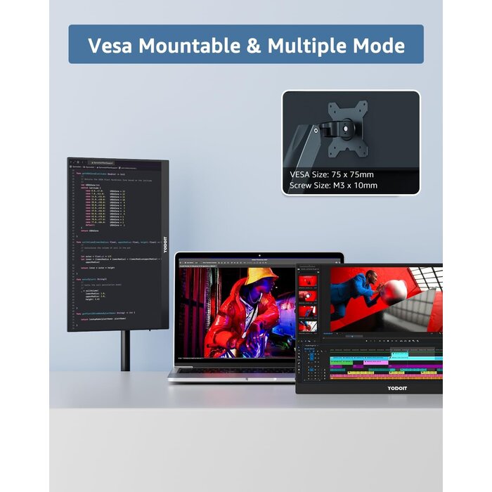 Tragbarer 17.3" Full HD IPS Monitor mit USB-C & Lautsprechern - bis zu 35% Rabatt
