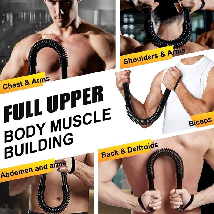 Verstellbare Kraftstange & Brustexpander - Training für Arme & Brust! Bis zu 35% Rabatt