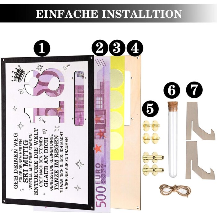 Geldgeschenk Bilderrahmen 50. Geburtstag für Männer & Frauen - bis zu 35% reduziert