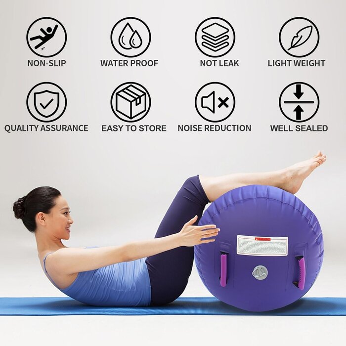 Aufblasbare Gymnastikmatte für Sport & Yoga - Bis zu 35% Rabatt sichern!